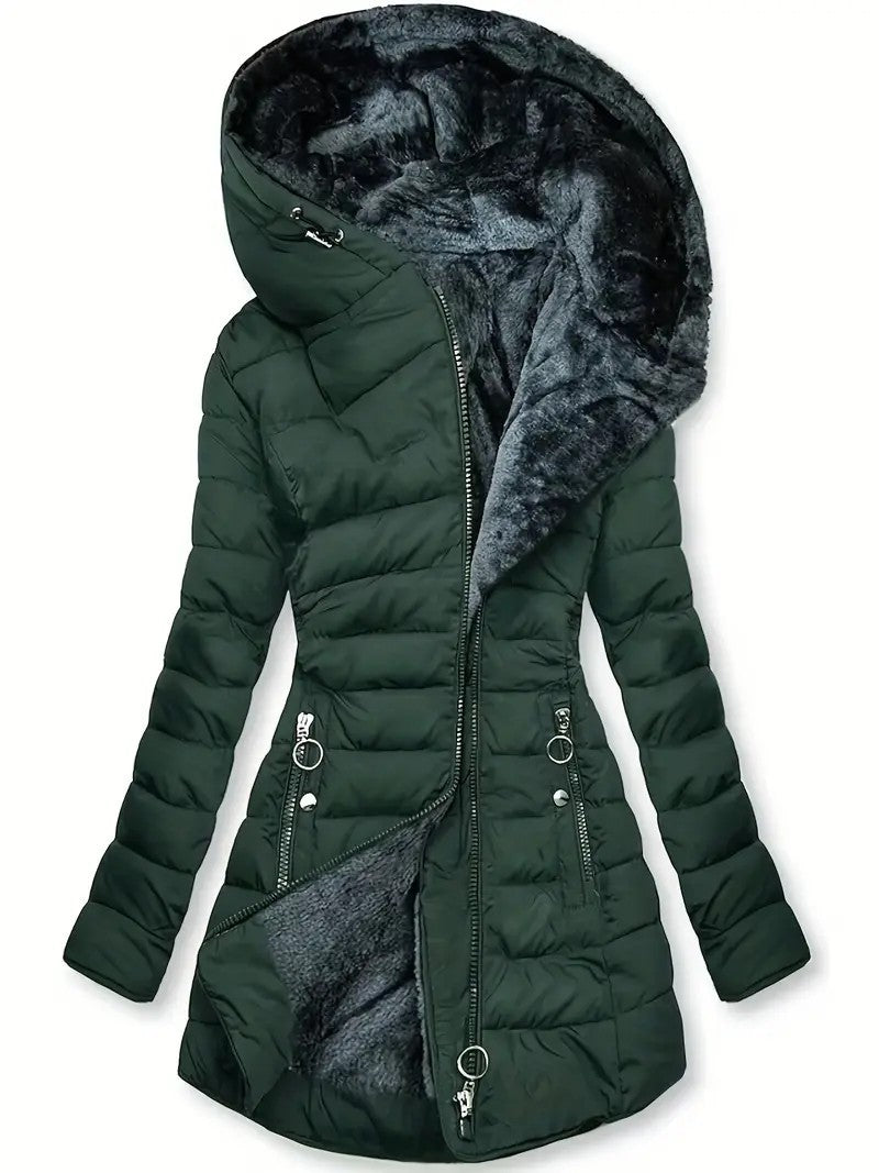 Damen Langzeit-Winterjacke mit weichem Innenfutter R&B