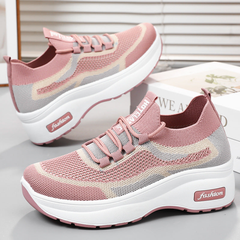 Damen Sportliche Sneakers mit atmungsaktivem Strick-Obermaterial und innovativer Dämpfungstechnologie R&B