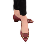 Damen klassische Pumps mit modischer Verzierungsbeschläge R&B
