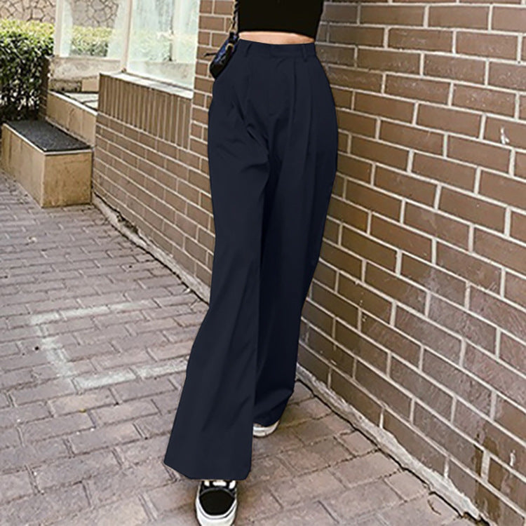 Damen Hochtaillierte, weite Hosen R&B