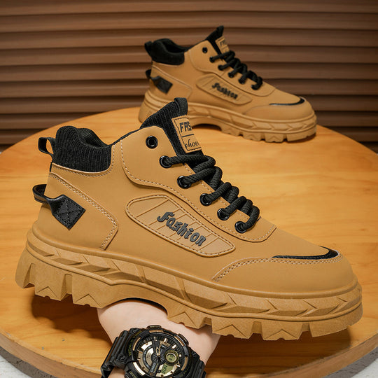 Herren High-Top Sneakers mit robustem Profil und rutschfester Sohle R&B