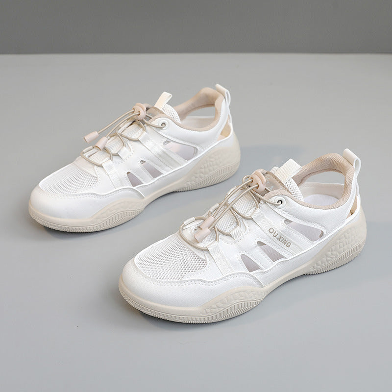 Damen Atmungsaktive Sport Sneakers mit elastischen Schnürsenkeln R&B