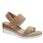 Damen Wedge-Sandalen mit verstellbaren Riemen und komfortablem Fußbett R&B