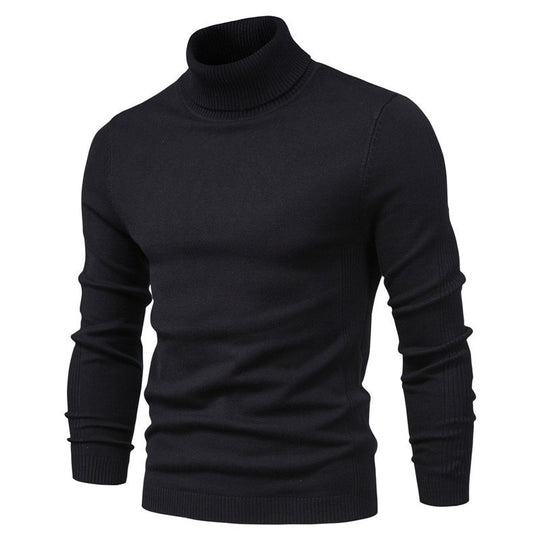 Herren eleganter Rollkragenpullover aus feinem Strick R&B