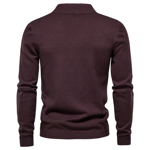 Herren stilvoller Rollkragenpullover aus weicher Merinowolle R&B