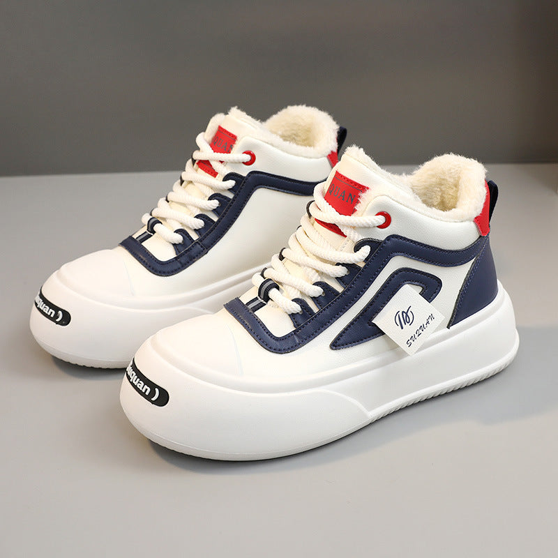 Damen Hohe Winter Sneakers mit kuscheligem Innenfutter und rutschfester Sohle R&B