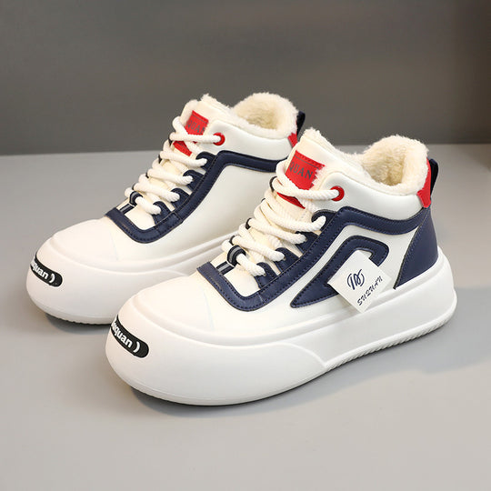 Damen Hohe Winter Sneakers mit kuscheligem Innenfutter und rutschfester Sohle R&B