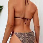 Damen Triangel-Bikini mit stilvollem Häkel-Design R&B