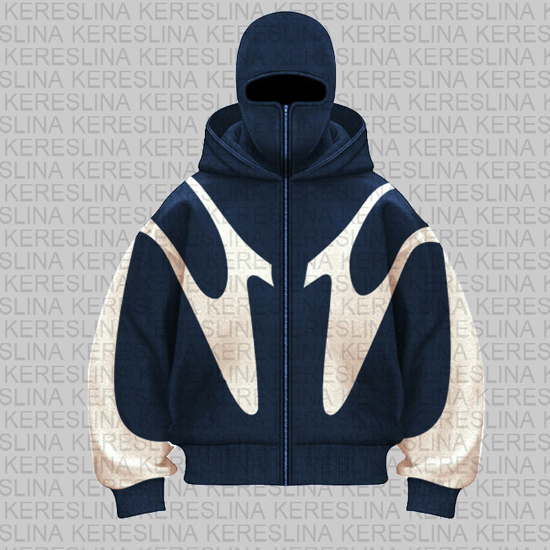 Damen trendige oversized Kapuzenjacke R&B