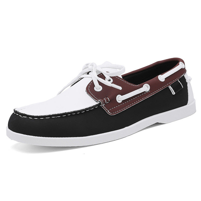 Herren maritim inspirierte Lederslipper mit sportlichem Design R&B