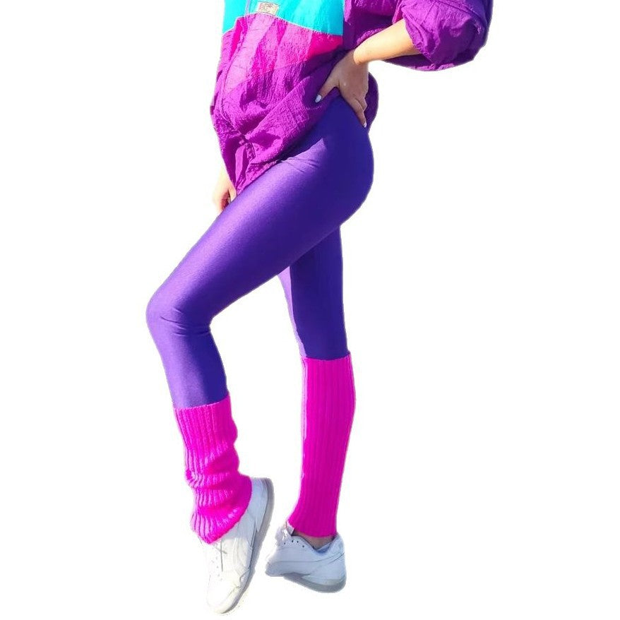 Damen Hochglänzende Sportleggings mit hohem Bund und optimaler Passform R&B