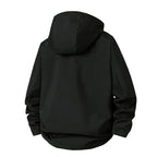 Herren technische Übergangsjacke mit verstellbarem Kapuzenrand R&B