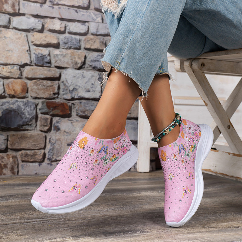 Schmetterlingsdruck Slip-On Schuhe R&B