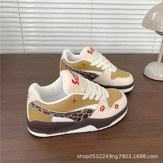 Damen Sportliche Sneakers mit trendigem Animal-Print und bequemer Innensohle R&B