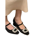Damen Ballerinas mit funkelnder Schmuckapplikation R&B
