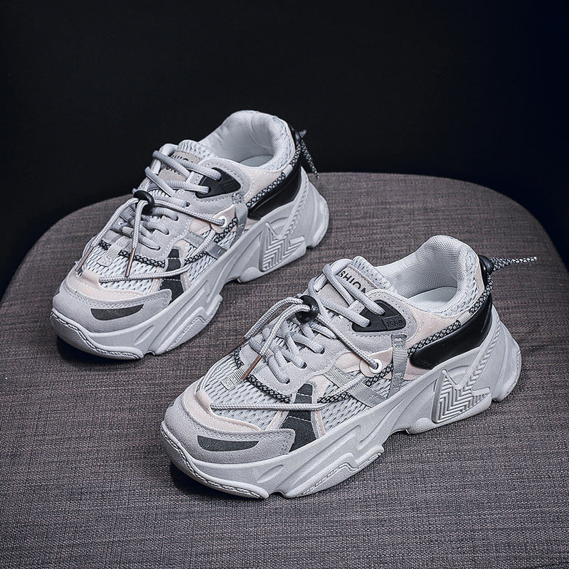 Damen Sportliche Chunky Sneakers mit atmungsaktivem Obermaterial und rutschfester Sohle R&B