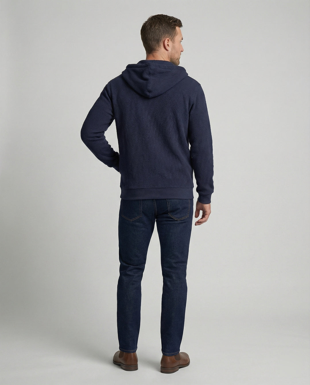 Sportliche Kapuzenjacke Herren mit modernem Mesh-Design