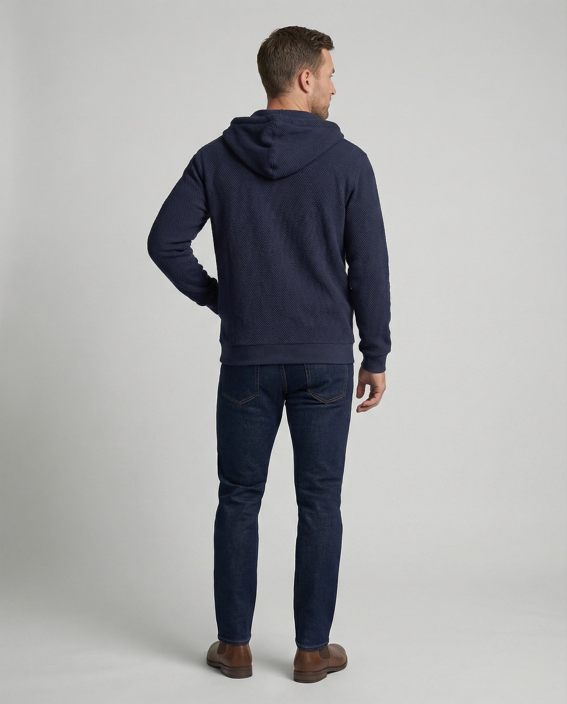 Sportliche Kapuzenjacke Herren mit modernem Mesh-Design