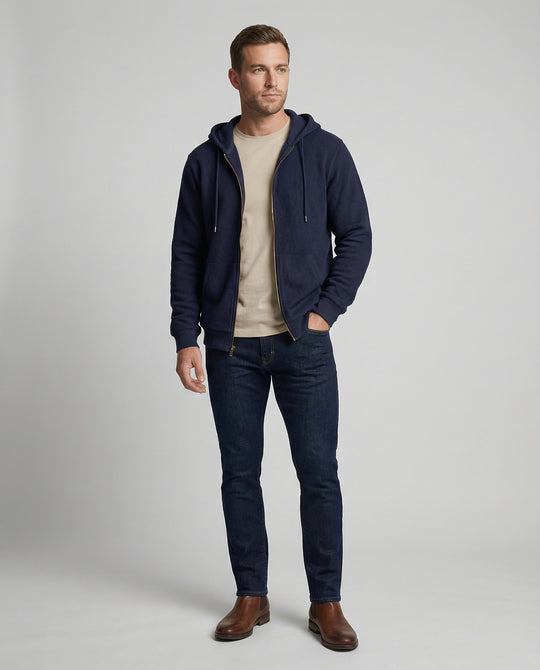 Sportliche Kapuzenjacke Herren mit modernem Mesh-Design