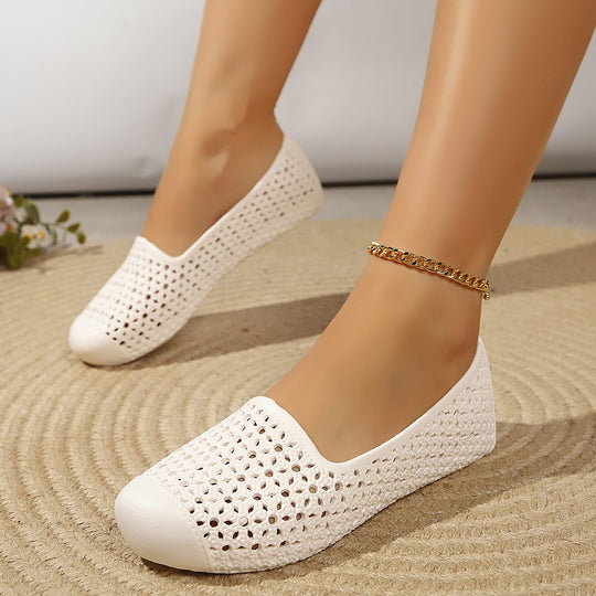 Damen bequeme Slipper aus atmungsaktivem Material R&B