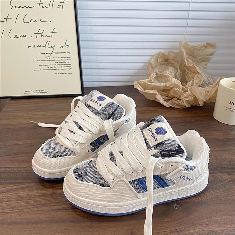 Damen modische Sneakers mit robustem Obermaterial und einzigartigem Design R&B