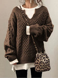 Damen Strickpullover mit strukturiertem Muster R&B