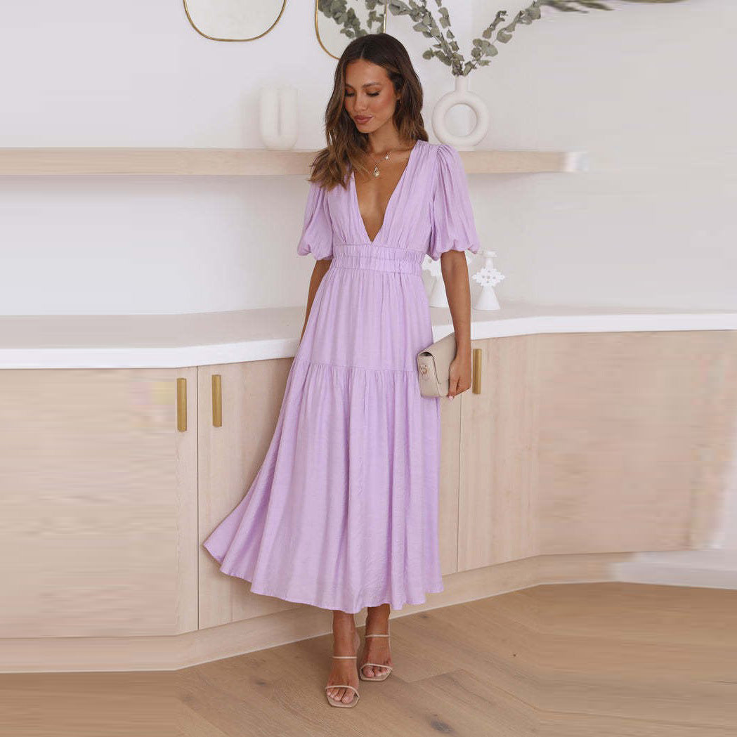 R&B | Taillierter Midikleid