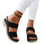Damen Elegante Freizeitsandalen mit floralen Akzenten R&B
