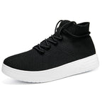 Damen Hohe Sneaker aus atmungsaktivem Strickmaterial