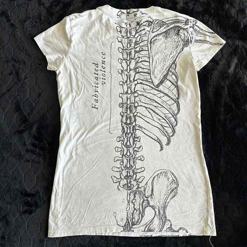 Damen Grafik-T-Shirt mit einzigartigem Skelett-Design R&B