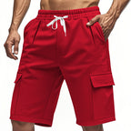 Damen komfortable Cargo-Shorts mit elastischem Bund und praktischen Seitentaschen R&B