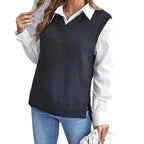 Damen lässiger Layering-Pullover