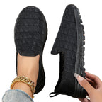 Damen Slip-On Sneakers mit atmungsaktiver Geweoberfläche