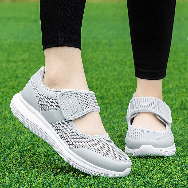 Damen Sportliche Slip-On Sneakers mit atmungsaktivem Netzdesign R&B