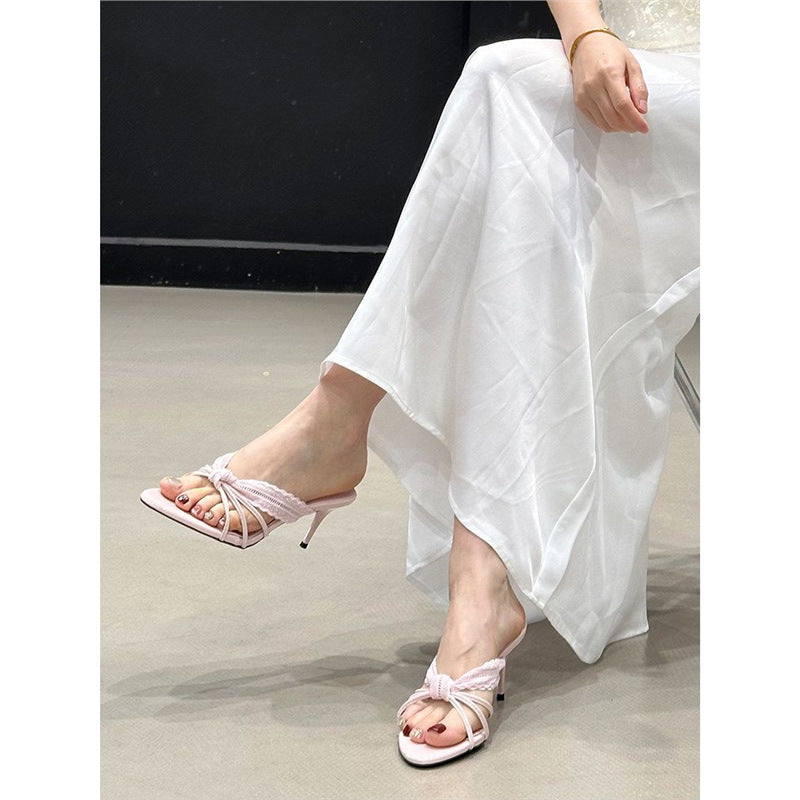 Damen elegante Slipper mit raffinierter Raffung R&B