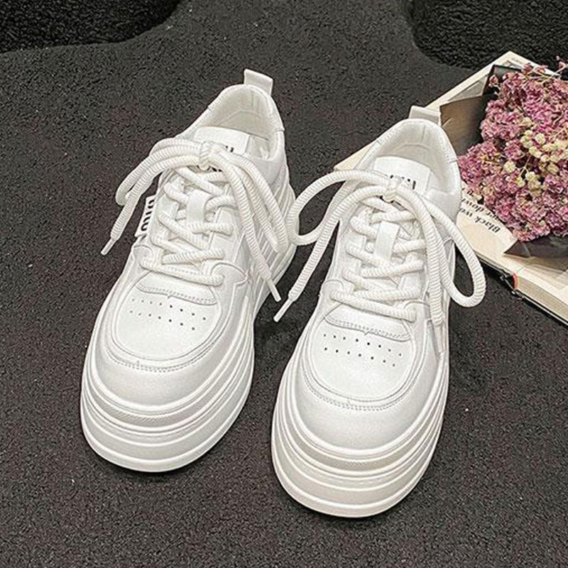 Damen Plateau Sneakers mit trendigem zweifarbigem Design und verstärkter Dämpfung R&B