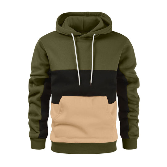 Herren Kapuzenpullover mit modischem Farbblockdesign R&B