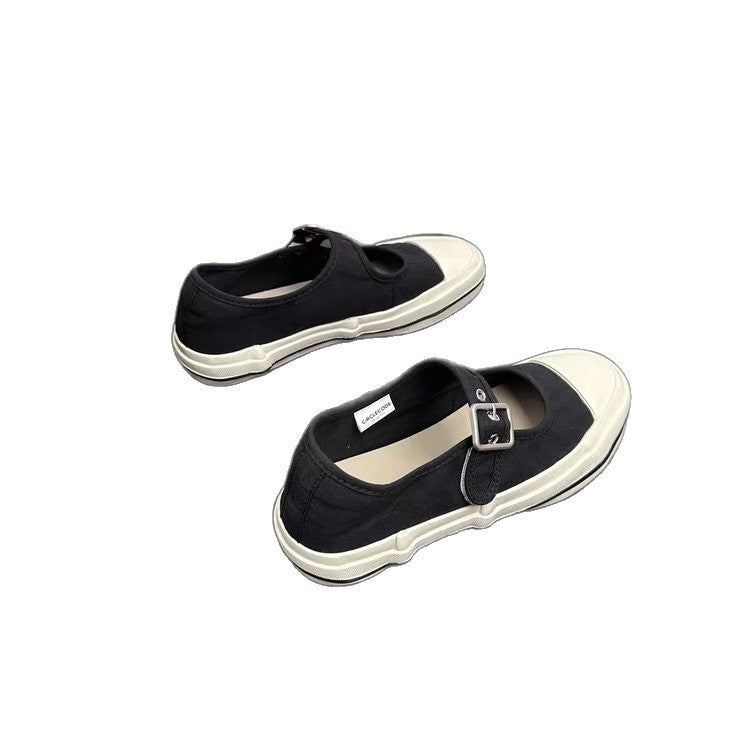 Damen sportliche Slip-On Sneakers mit verstellbarem Riemen R&B