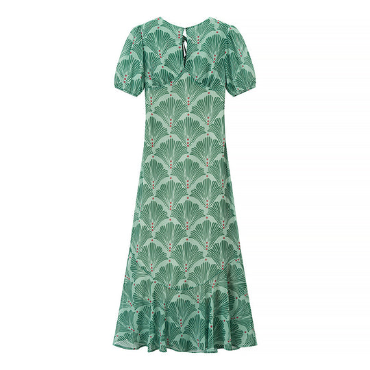 Damen Maxikleid mit frischem Blumendesign und lässigem Schnitt R&B