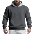 Herren sportlicher Kapuzenpullover mit halbem Reißverschluss und atmungsaktivem Stoff R&B