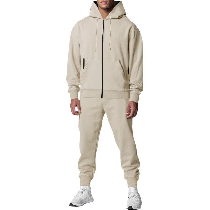 Herren sportliches Hoodie-Set mit atmungsaktiver Stofftechnologie R&B