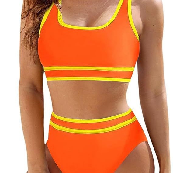 Damen Hochtailliertes Sport-Bikini-Set R&B