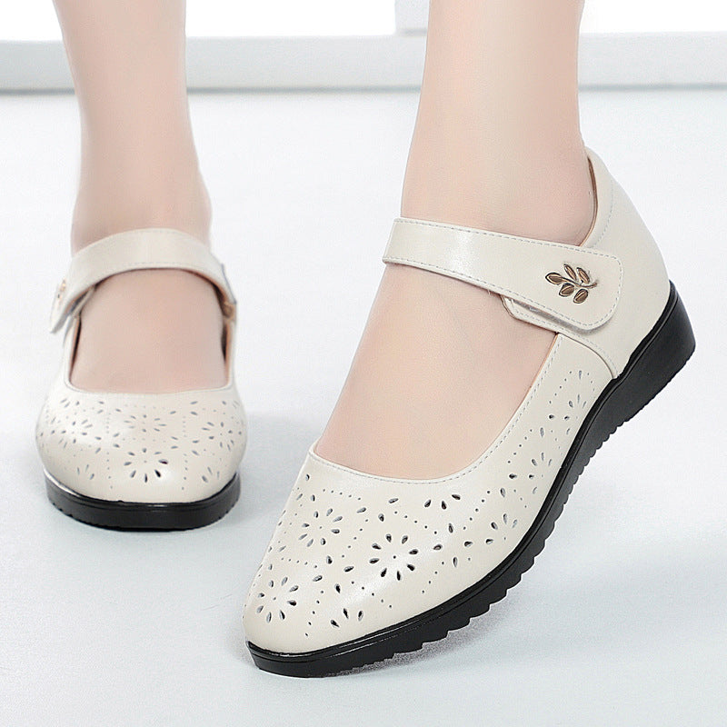 Damen Komfortable Ballerinas mit Mary Jane Verschluss R&B
