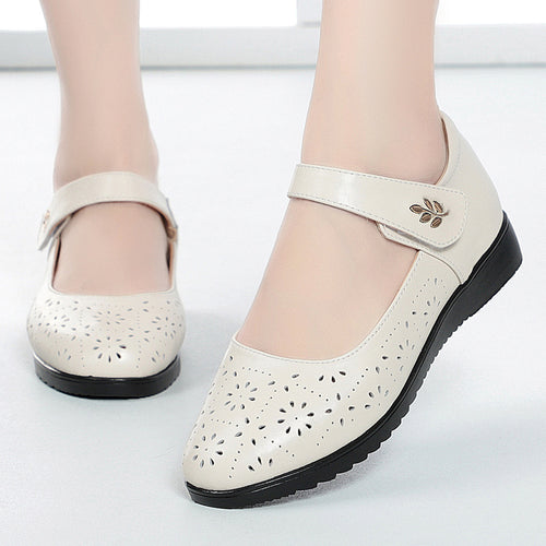 Damen Komfortable Ballerinas mit Mary Jane Verschluss R&B