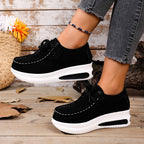 Damen Sneakers mit luxuriösem Wildleder und dezenter Plateau-Sohle R&B