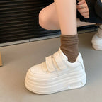 Damen Komfortable Sneakers mit Klettverschluss und trendiger Plateau-Sohle R&B