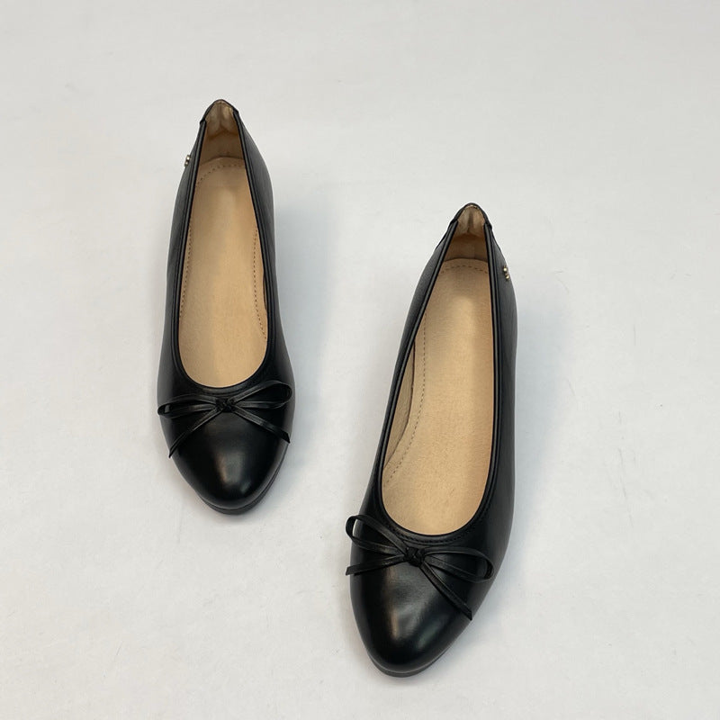 Damen Elegante Ballerinas mit modischem Schleifen-Detail