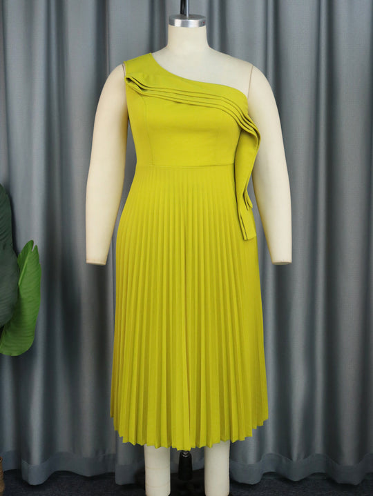 Damen Elegantes Wickelkleid mit asymmetrischem Rüschendesign R&B