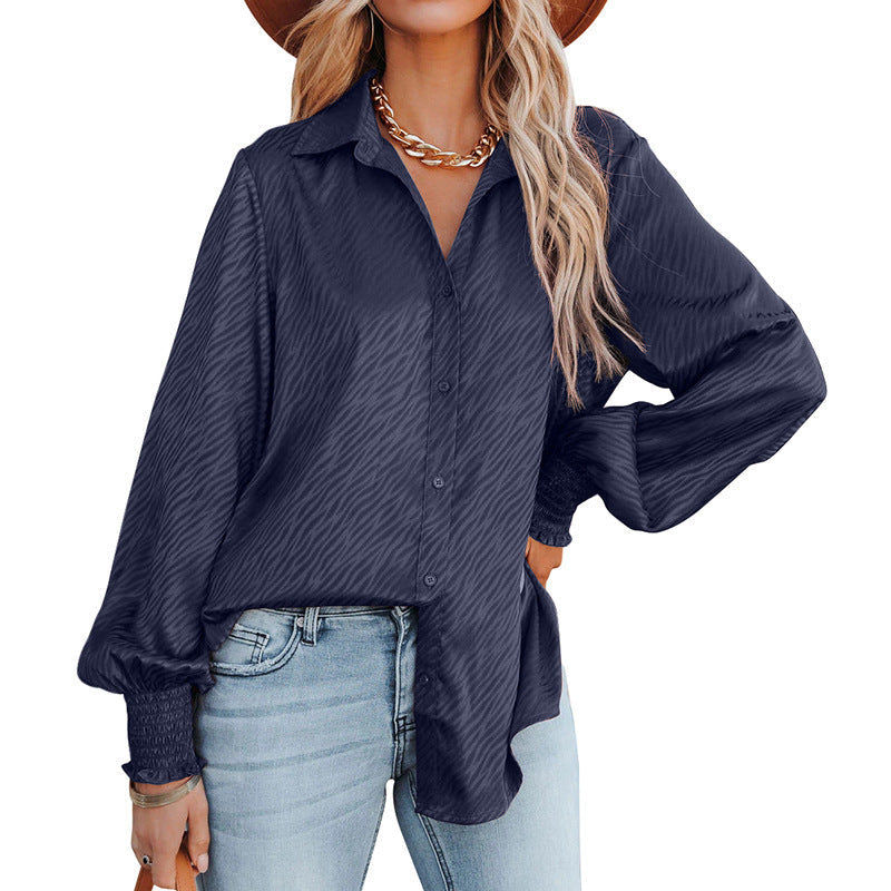 Damen Elegante Bluse mit Raffungen und lässigem Schnitt R&B