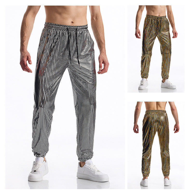 Herren atmungsaktive Jogginghose mit modernem Punktedesign R&B